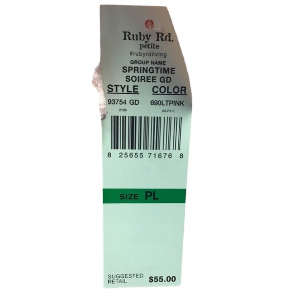 Ruby Rd Light Pink Top - Picture 6 of 6